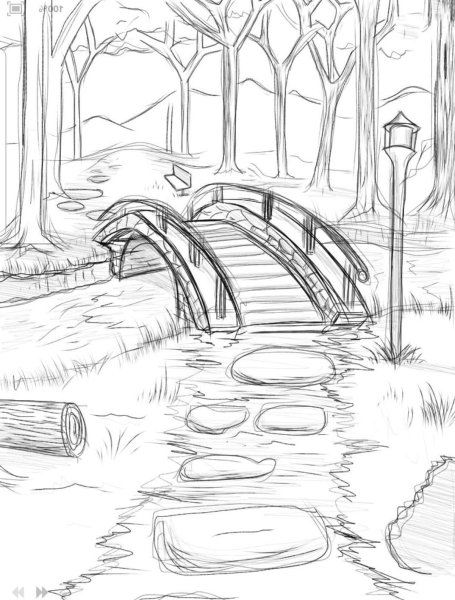 Пейзаж карандашом для начинающих