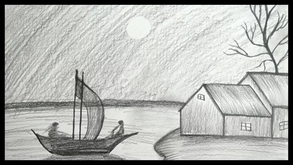 Рисунки для срисовки природа