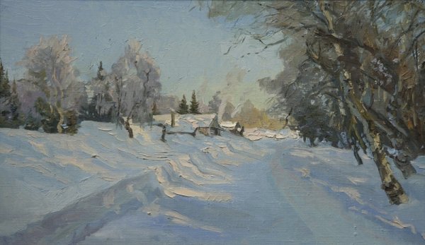 Грабарь зимний пейзаж картина