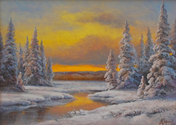 Александр горбик художник зима