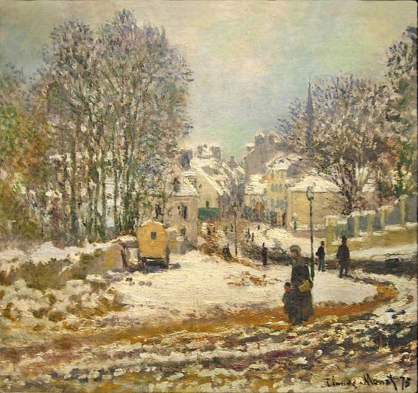 Клод Моне зимние пейзажи