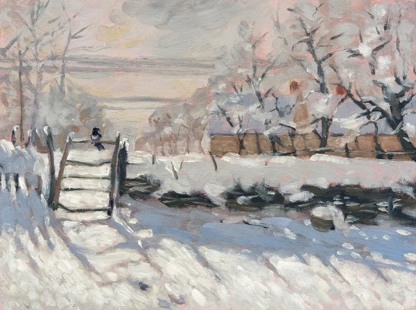 Клод Моне зима