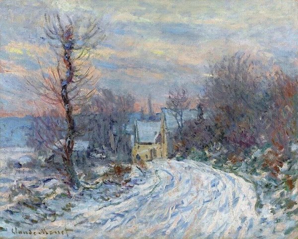 Импрессионисты Клод Моне зима