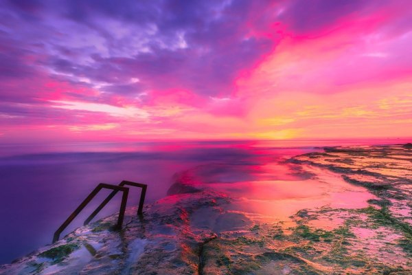 Розовый закат