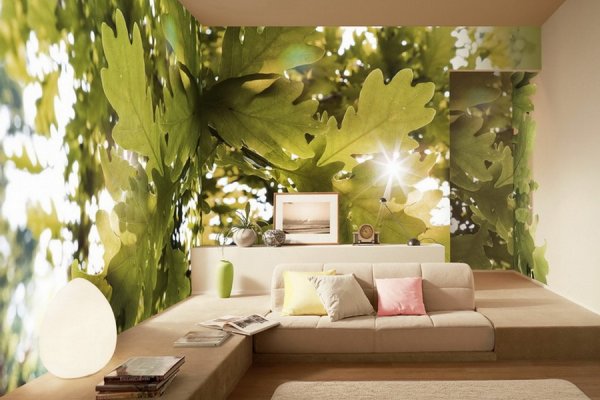 Фотообои в интерьере