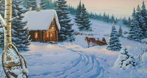 Снежный лес