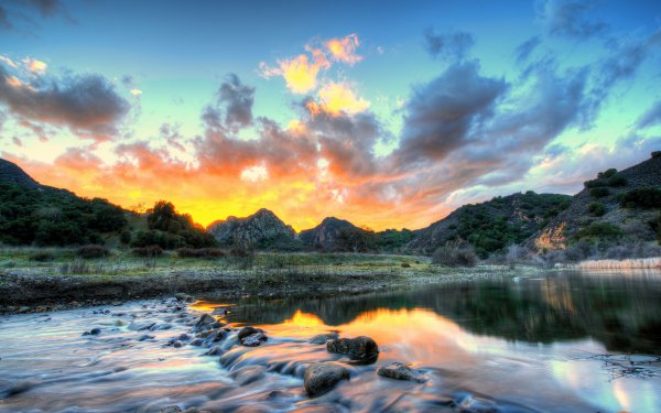 Озеро в лесу