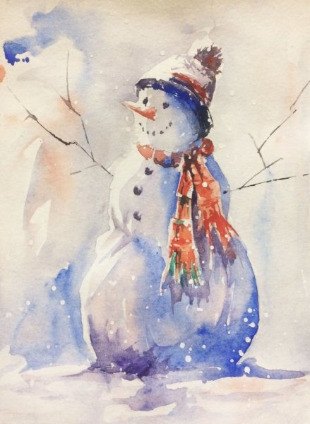 Снеговик изостудия