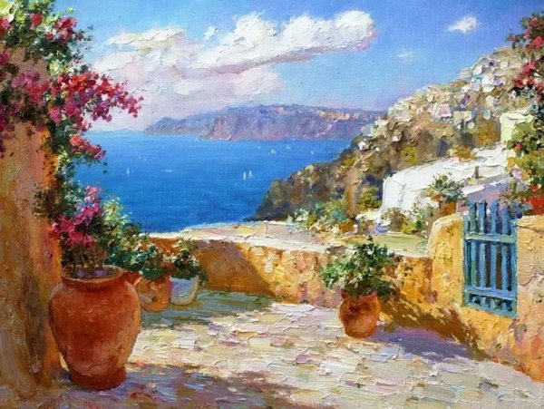 Юрий Обуховский картины Италия