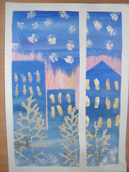 Детские рисунки зимние узоры