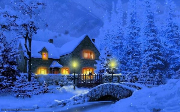 Сказочный зимний дом