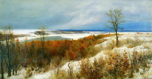 Поленов ранний снег