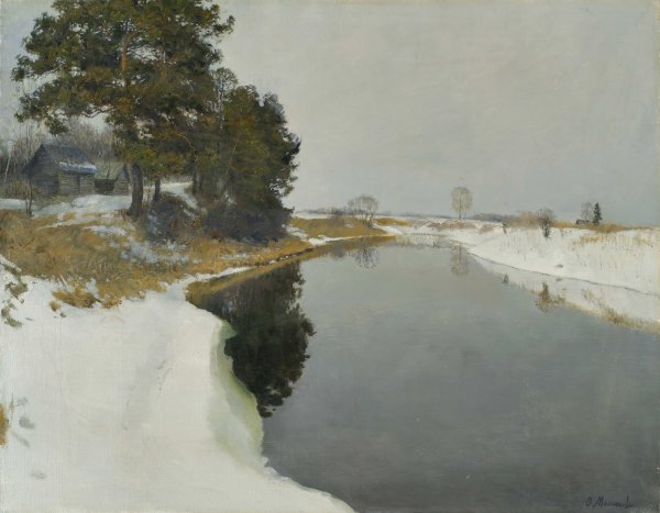 Художник пейзажист Василий Поленов зима