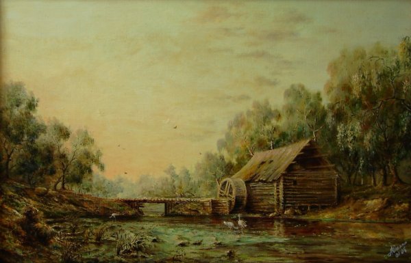 Поленов водяная мельница