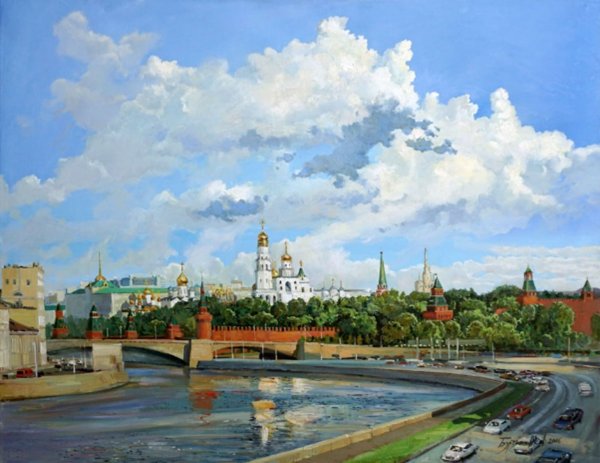 Живопись, художник Буртасенков Алексей , Москва,Кремль