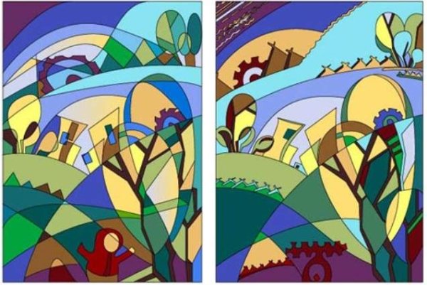 Декоративная сюжетная композиция