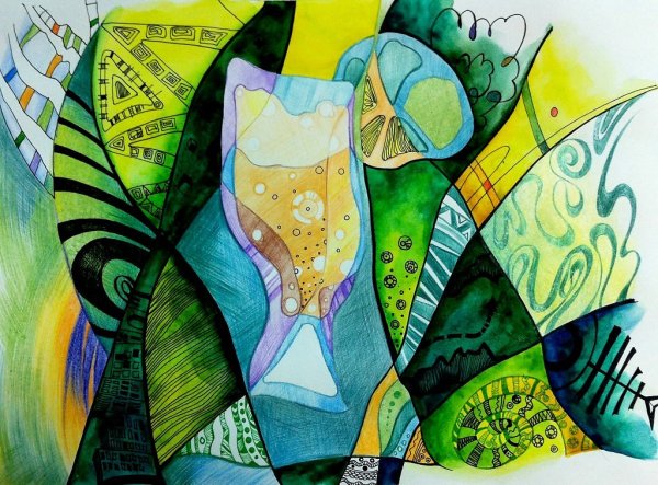 Декоративная композиция город