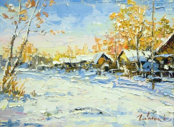 Гавлин Евгений художник , зима