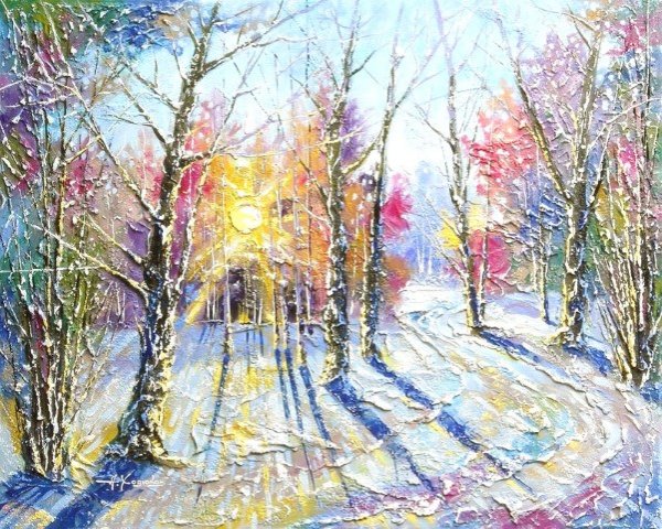 Александр Ходюков зимние картины