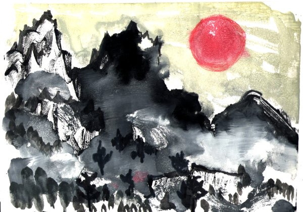 Антонис Салларт монотипия