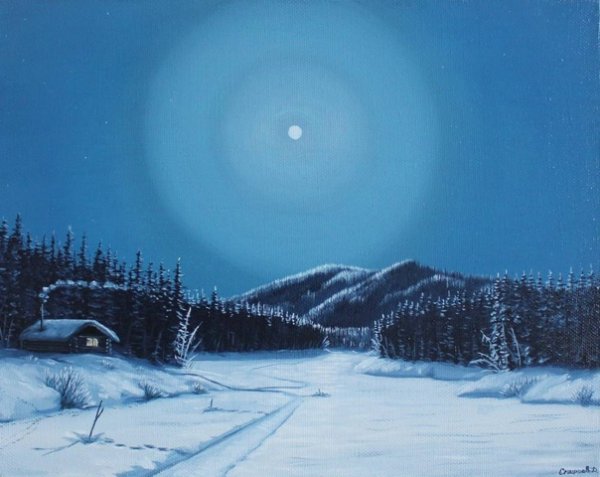 Зима в деревне