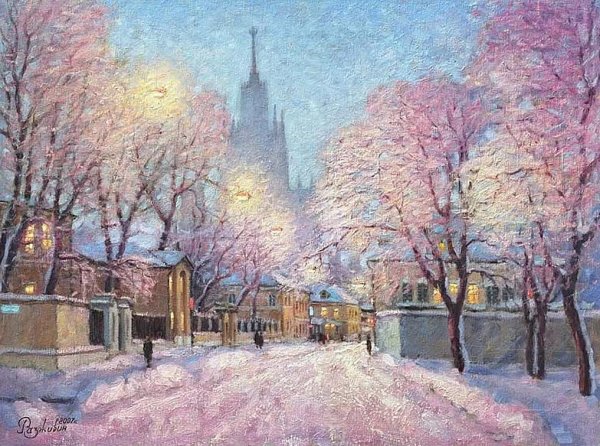 Живопись ,художник Игорь Разживин , Яузский бульвар