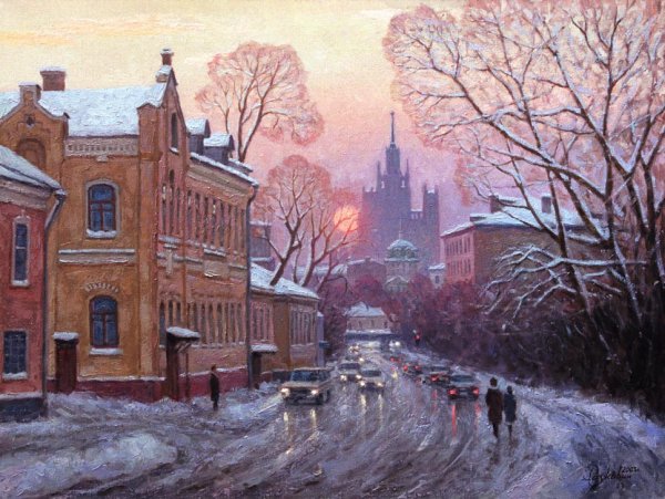 Художник Игорь Разживин пейзажи Москвы