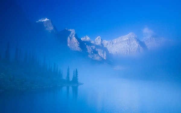 Пейзаж в голубых тонах