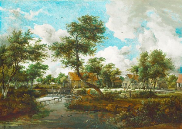 Немецкий художник-пейзажист Антон долл (1826-1887)