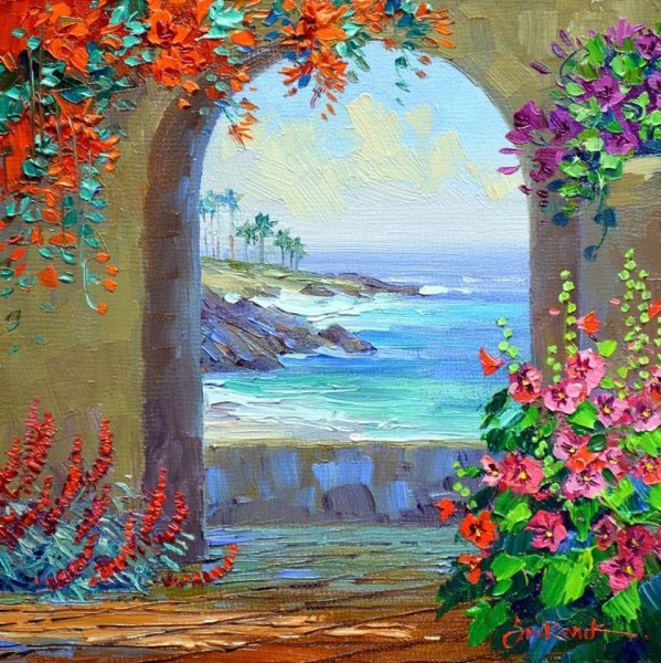 Леонид Афремов Флорида закат