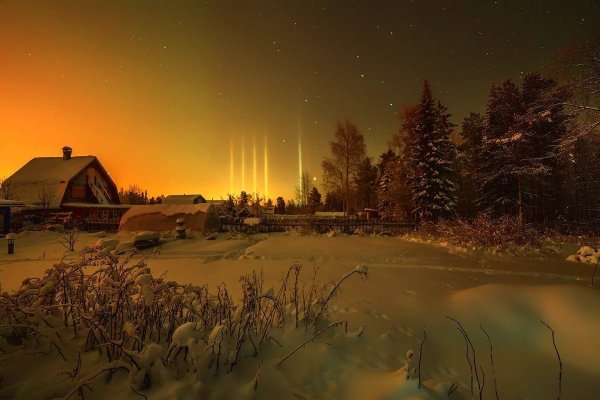 Зимняя деревня