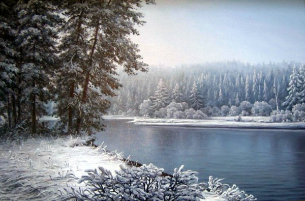 Евгений Карлович зимняя живопись