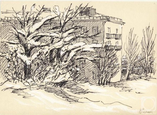 Зима в графике