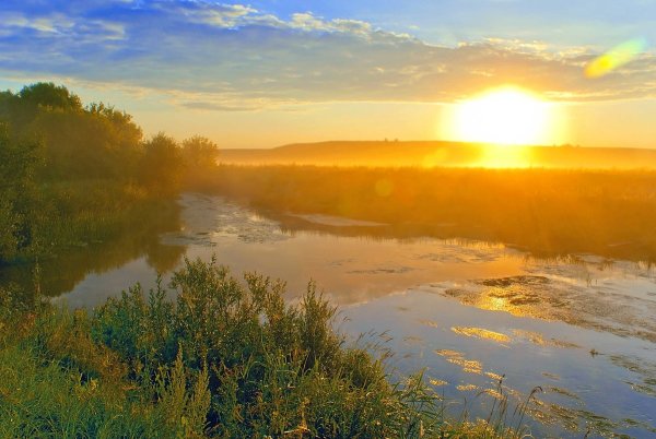 Красивые утренние пейзажи