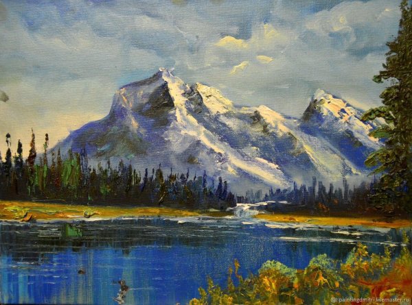 Картины горы акрилом Боба Росса