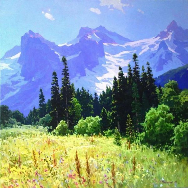 Горный пейзаж Татьяны Зубовой