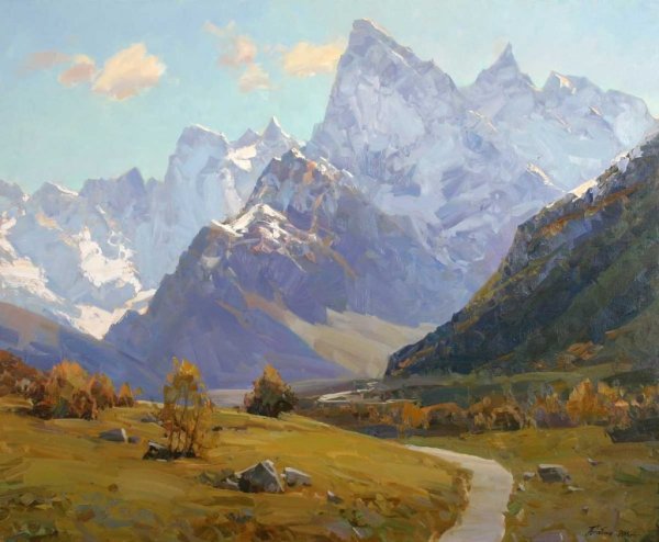 Картина художника Этюд горы ала Арча