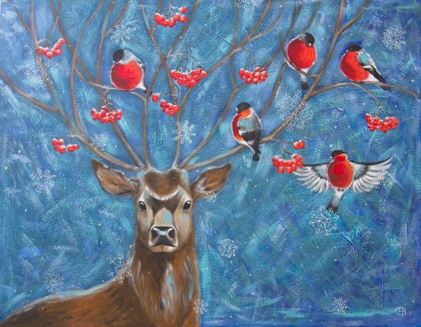 Пейзаж с белкой