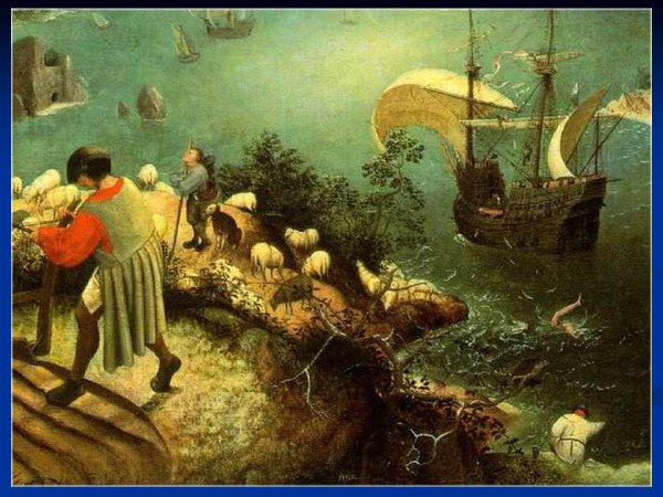 Питер брейгель старший падение Икара 1558