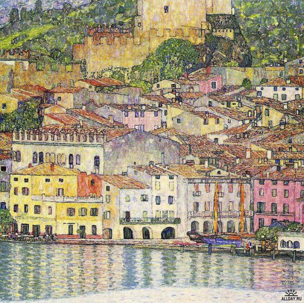 Густав климт Мальчезине на Гардском озере