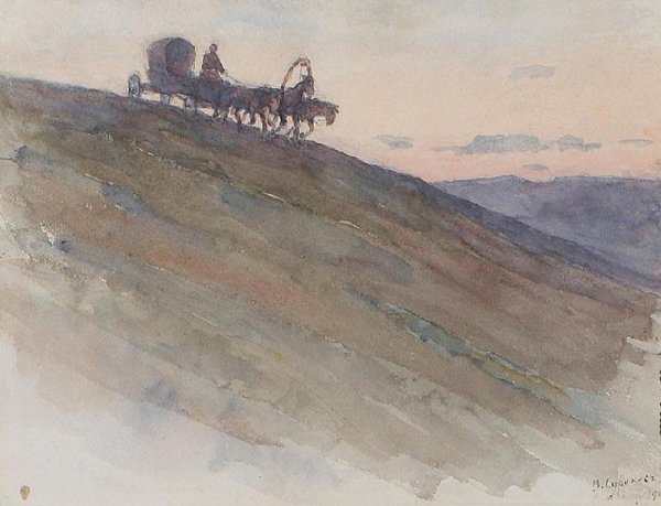 Василий Иванович Суриков Сибирский пейзаж. Торгошино.