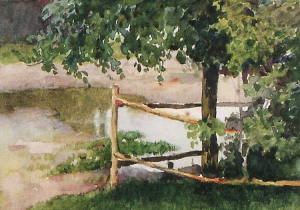 Суриков пейзажи Зубовский бульвар зимою (1885-87)