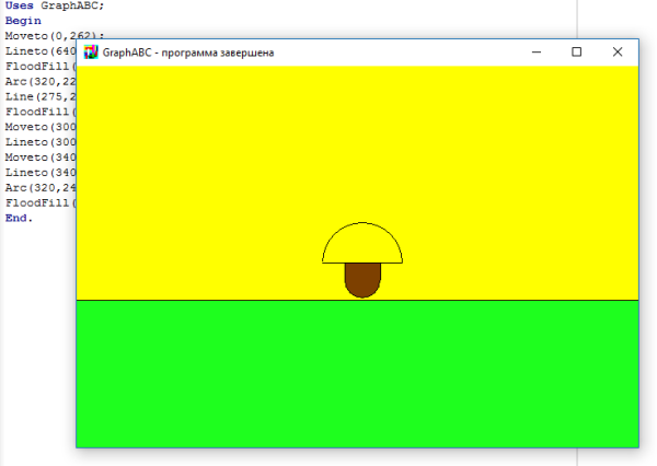 Флаг в Паскале