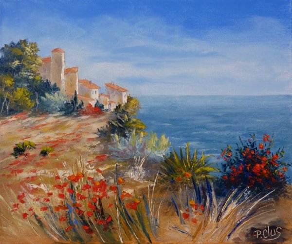 Солнечная Тоскана картина маслом