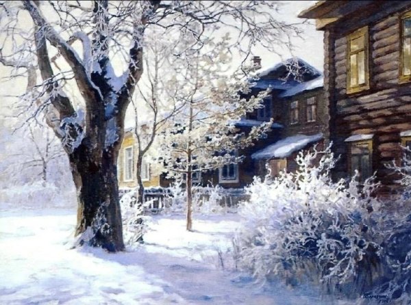 Владимир Жданов зимние картины