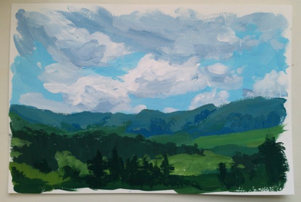 Простые пейзажи для рисования