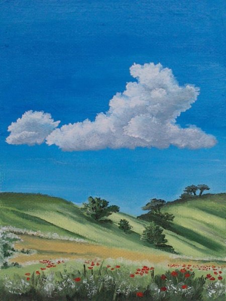 Пейзажи для рисования гуашью