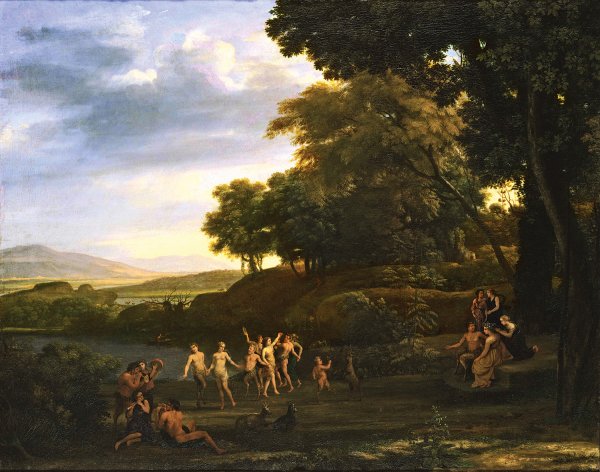 Клод Лоррен вид на палаццо Альбани