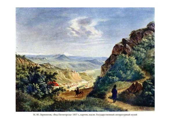 Картина м. ю. Лермонтова «вид Пятигорска»