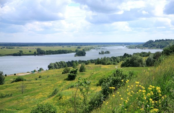Село Константиново река Ока